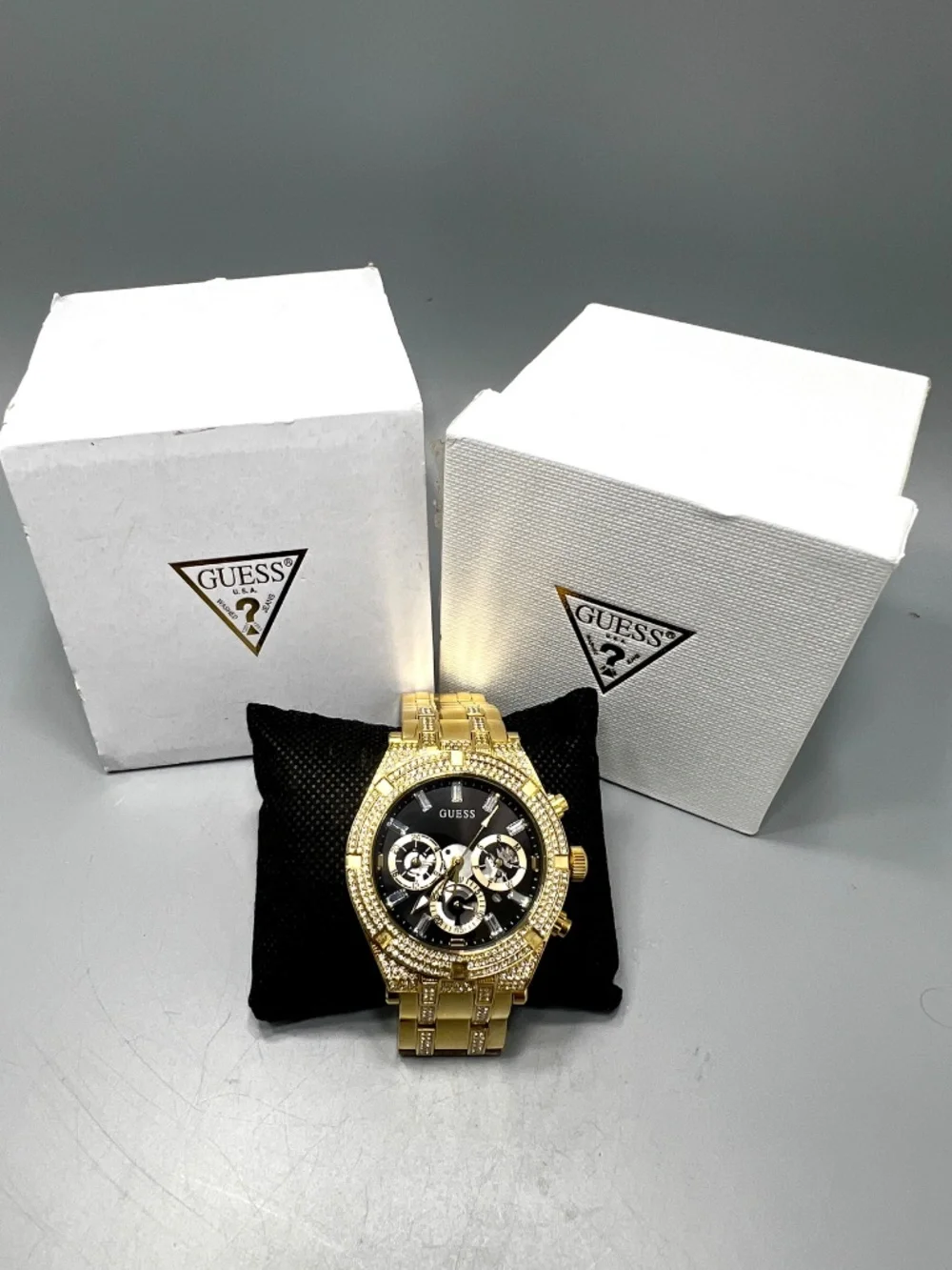 Guess Multi Function Rhinestone Mounted Watch - Picture 11 of 11